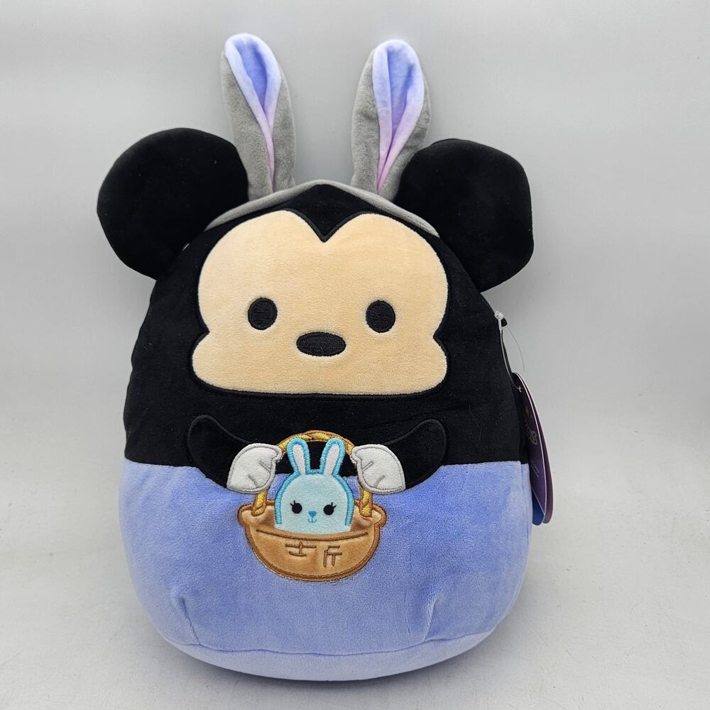 Squishmallows Disney 11" Mickey Mouse w/Bunny Ears Easter Plush NEW +TAG